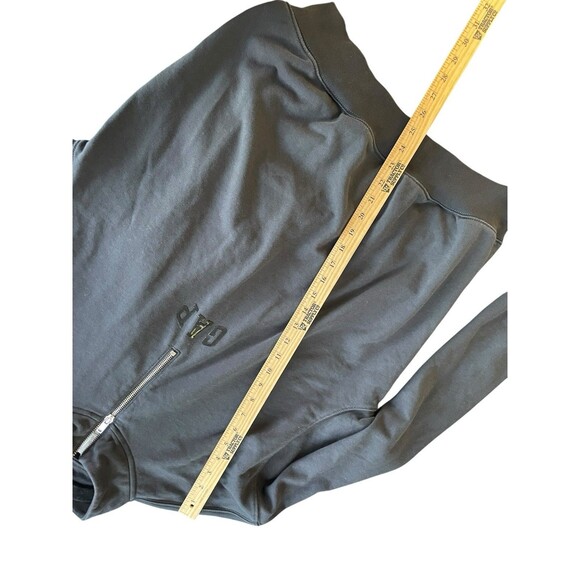 Gap Men's VintageSoft Arch Logo 1/4 Zip  Moonless Night‎ Black Size Medium - Picture 7 of 10